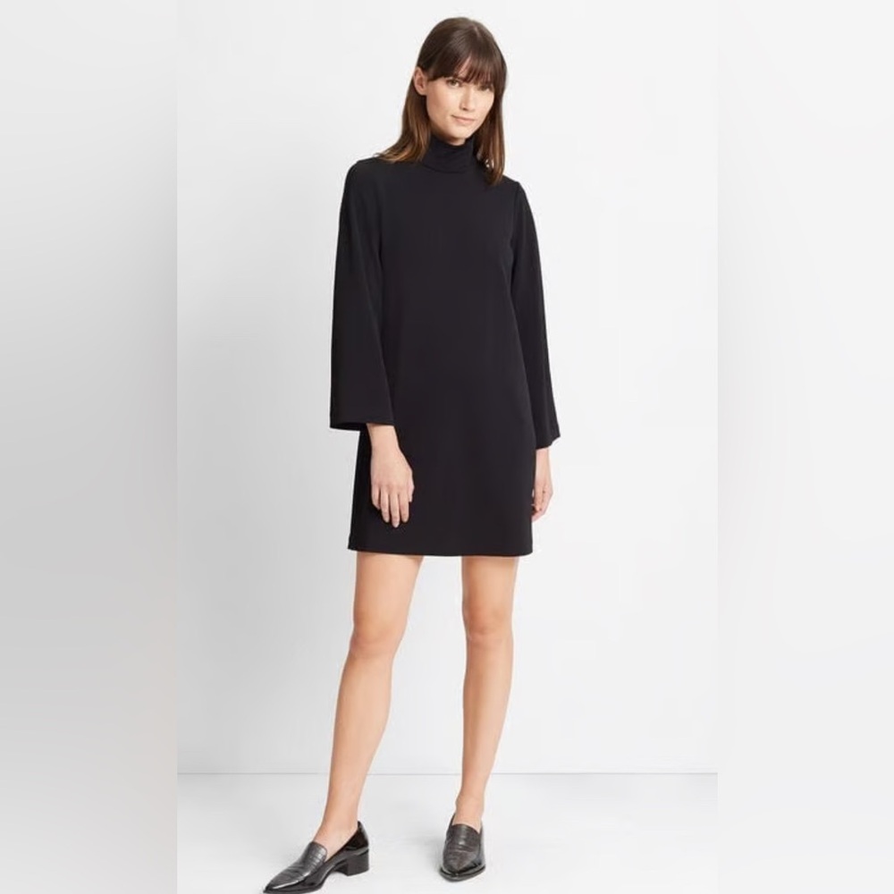 Club Monaco Black Long Sleeve Sheath Dress Capsule Size Medium